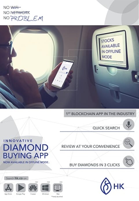 HK Group develops industry’s Most Innovative Diamond Buying App using blockchain technology