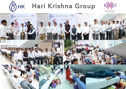 Hari Krishna Exports celebrates 27th anniversary, organises a blood donation camp