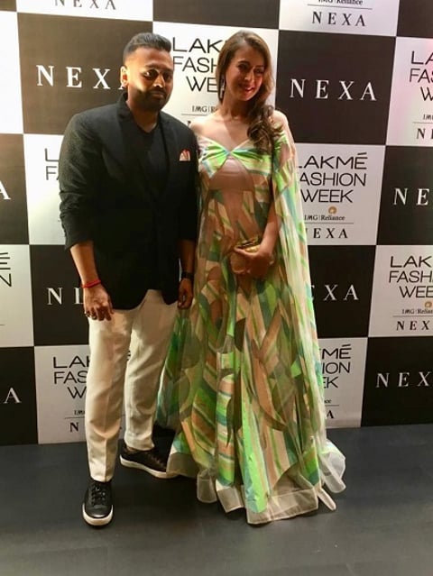 Narayan Jewellers by Ketan and Jatin Chokshi unveil their new Diamond collection at the Lakme Fashion Week in association with DPA