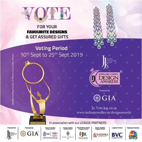 Polls are open! Voting begins for JJS - IJ Jewellers Choice Design Awards 2019 powered by GIA 