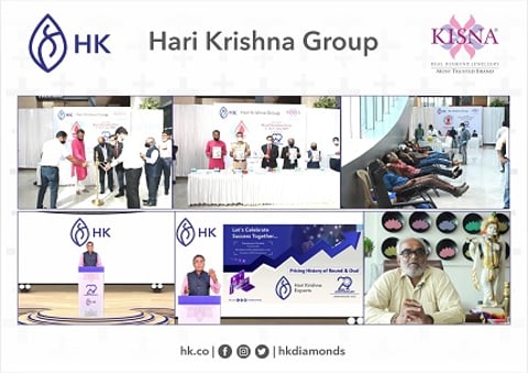 On its 29th anniversary, Hari Krishna Exports organizes a virtual event to address stakeholders and a Blood Donation drive 