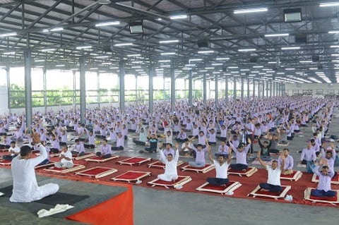 Hari Krishna Group celebrates the 8th International Yoga Day